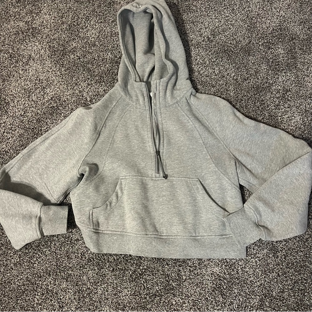 Lululemon grey scuba sweatshirt